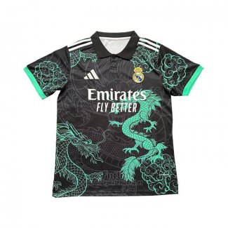 Camiseta Real Madrid Dragon 2025-2026 Negro Tailandia