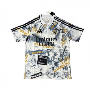Camiseta Real Madrid Special 2025-2026 Blanco Amarillo Tailandia