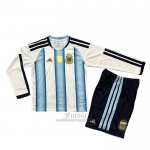 Camiseta Argentina Primera Manga Larga Nino 2026