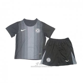 Camiseta Chelsea Portero Nino 2025-2026 Negro