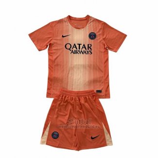 Camiseta Paris Saint-Germain Portero Nino 2025-2026 Naranja