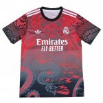 Camiseta Real Madrid Dragon 2024-2025 Rojo Tailandia