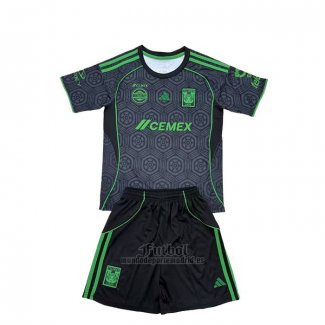 Camiseta Tigres UANL Tercera Nino 2025-2026