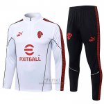 Chandal de Sudadera del AC Milan Nino 2025-2026 Blanco