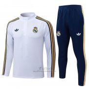 Chandal de Sudadera del Real Madrid Nino 2026-2027 Blanco