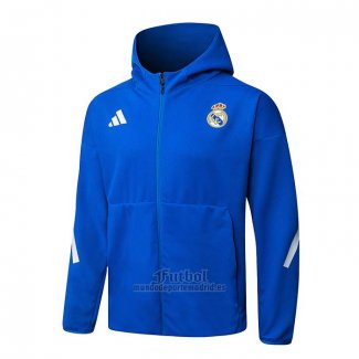 Chaqueta con Capucha del Real Madrid 2025-2026 Azul