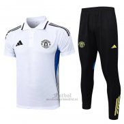 Conjunto Polo del Manchester United 2025-2026 Blanco
