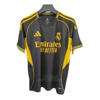 Camiseta Real Madrid Special 2025-2026 Negro Amarillo Tailandia