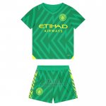 Camiseta Manchester City Portero Nino 2023-2024 Verde