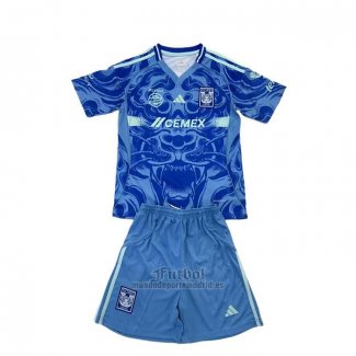 Camiseta Tigres UANL Segunda Nino 2025-2026