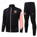Chandal de Chaqueta del Corinthians Nino 2025-2026 Negro Naranja