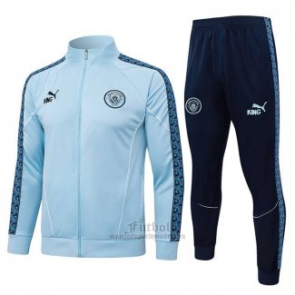 Chandal de Chaqueta del Manchester City Nino 2025-2026 Azul