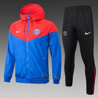 Chandal de Rompevientos del Paris Saint-Germain 2024-2025 Azul Rojo