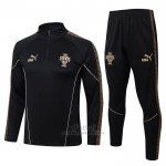 Chandal de Sudadera del Portugal Nino 2026-2027 Negro