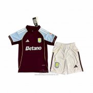 Camiseta Aston Villa Primera Nino 2025-2026