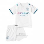 Camiseta Manchester City Segunda Nino 2021-2022