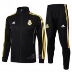 Chandal de Chaqueta del Real Madrid 2025-2026 Negro Amarillo