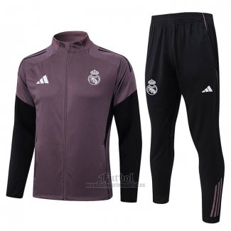 Chandal de Chaqueta del Real Madrid Nino 2026-2027 Purpura