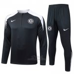 Chandal de Sudadera del Chelsea Nino 2025-2026 Negro  Chandal de Sudadera del Chelsea Nino 2025-2026 Negro