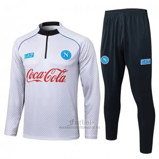 Chandal de Sudadera del Napoli 2025-2026 Blanco