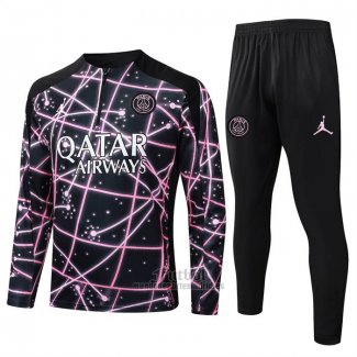 Chandal de Sudadera del Paris Saint-Germain Nino 2025-2026 Negro Rosa