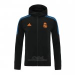 Chaqueta con Capucha del Real Madrid 2021-2022 Negro