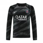 Camiseta Paris Saint-Germain Portero Manga Larga 2023-2024 Negro