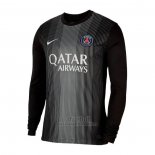 Camiseta Paris Saint-Germain Portero Primera Manga Larga 2025-2026 Negro