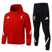 Chandal con Capucha del Liverpool 2025-2026 Rojo