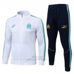 Chandal de Chaqueta del Olympique Marsella Nino 2025-2026 Blanco