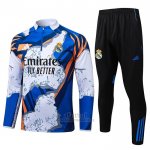 Chandal de Sudadera del Real Madrid Nino 2025-2026 Azul Blanco  Chandal de Sudadera del Real Madrid Nino 2025-2026 Azul Blanco