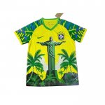 Camiseta Brasil Jesus 2025-2026 Amarillo Verde Tailandia