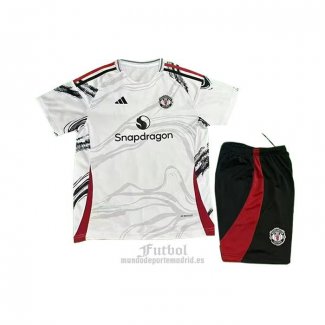 Camiseta Manchester United Special Nino 2025-2026 Blanco