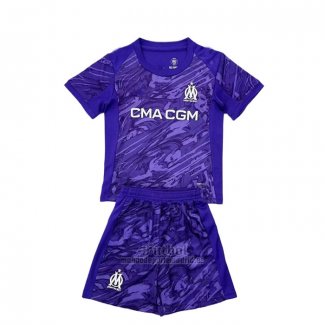 Camiseta Olympique Marsella Portero Nino 2025-2026 Purpura