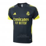 Camiseta de Entrenamiento Real Madrid 2025-2026 Negro Amarillo