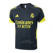 Camiseta de Entrenamiento Real Madrid 2025-2026 Negro Amarillo