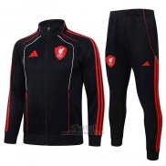 Chandal de Chaqueta del Liverpool Nino 2025-2026 Negro