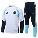 Chandal de Sudadera del Argentina Nino 2025-2026 Blanco