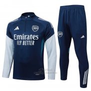 Chandal de Sudadera del Arsenal Nino 2025-2026 Azul Gris