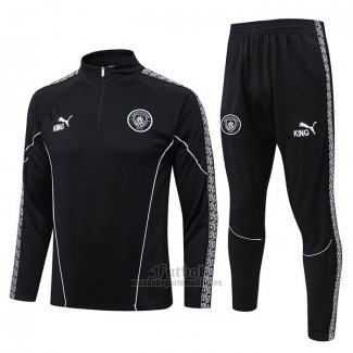 Chandal de Sudadera del Manchester City Nino 2025-2026 Negro