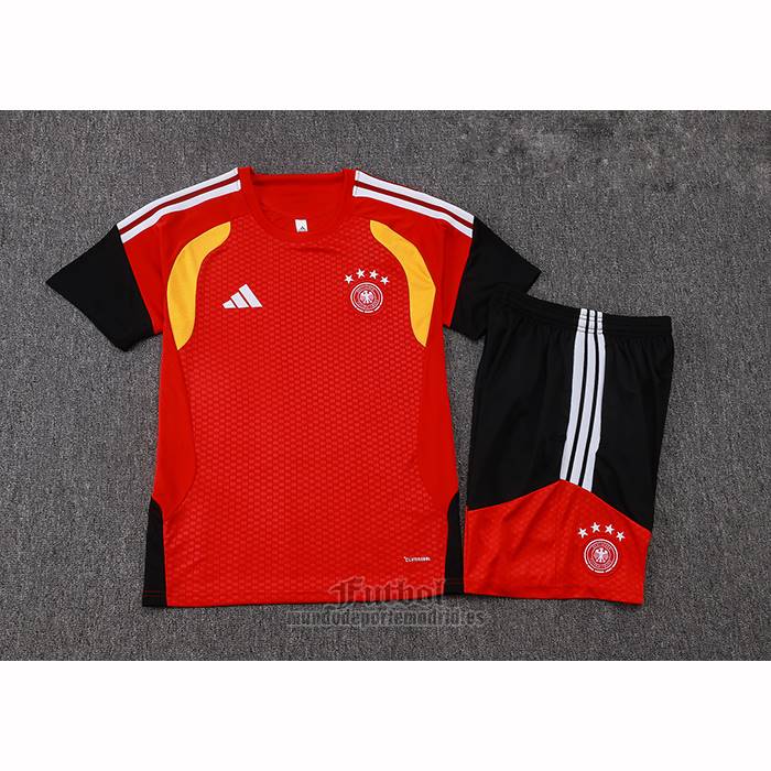 Chandal del Alemania Manga Corta 2025-2026 Rojo - Pantalon Corto