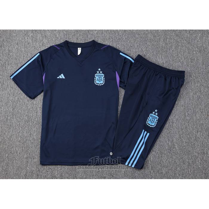 Chandal del Argentina Manga Corta 2023-2024 Azul - Pantalon Corto