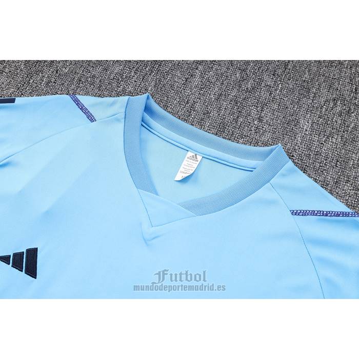Chandal del Argentina Manga Corta 2023-2024 Azul - Pantalon Corto