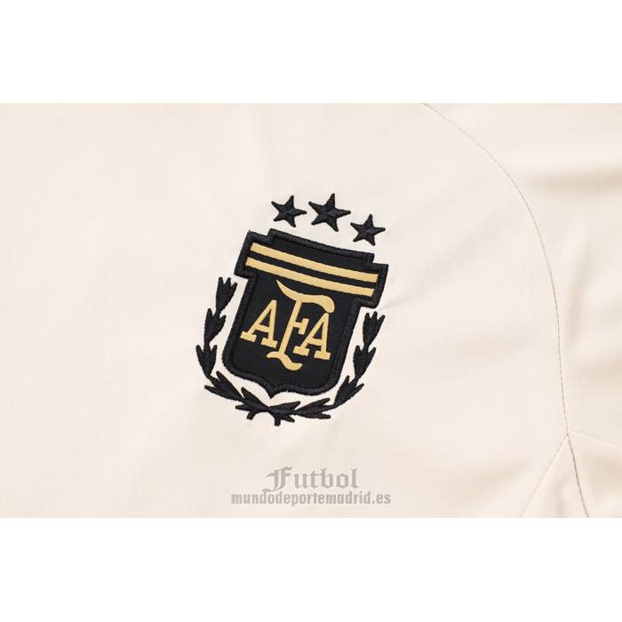 Chandal del Argentina Manga Corta 2024-2025 Amarillo - Pantalon Corto