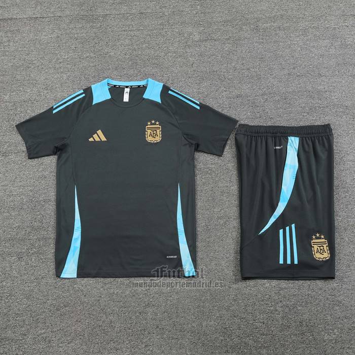 Chandal del Argentina Manga Corta 2024-2025 Gris - Pantalon Corto