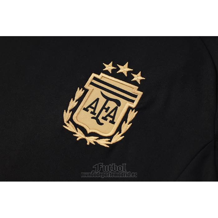 Chandal del Argentina Manga Corta 2024-2025 Negro - Pantalon Corto