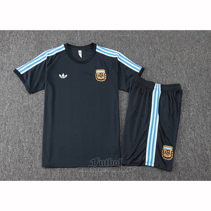 Chandal del Argentina Manga Corta 2025-2026 Gris - Pantalon Corto