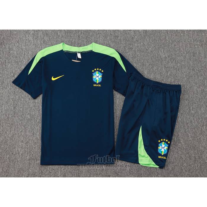 Chandal del Brasil Manga Corta 2024-2025 Azul - Pantalon Corto