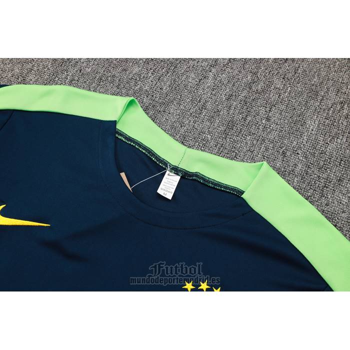 Chandal del Brasil Manga Corta 2024-2025 Azul - Pantalon Corto