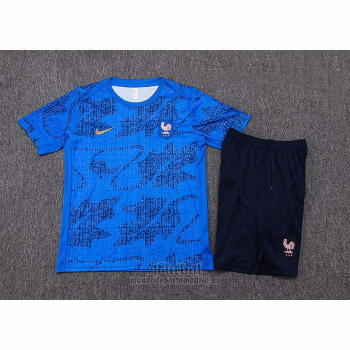 Chandal del Francia Manga Corta 2025-2026 Azul - Pantalon Corto